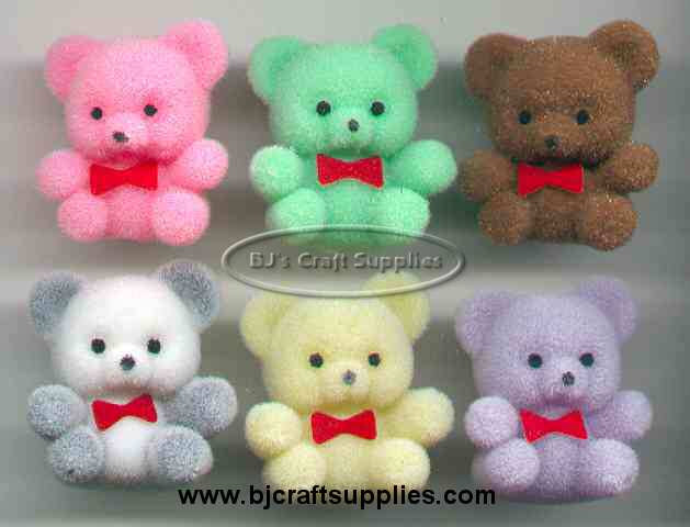 Flocked Bears