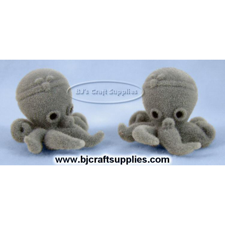 Flocked Octopus - Mini Sea Creatures
