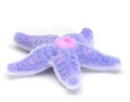 Flocked Starfish - Collectible Miniature Sea Creatures