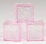 Plastic Baby Blocks with Lid - Plastic Baby Blocks - Baby Shower Decoration - Baby Shower Table Decorations