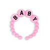 Plastic Baby Bracelets - Miniature Pink Baby Bracelets - Baby Shower Decorations