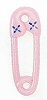Plastic Diaper Pins - Pink - Diaper Pins - Baby Shower Decorations - 