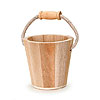 Mini Wood Bucket - Unfinished - Mini Bucket - Tiny Wooden Bucket