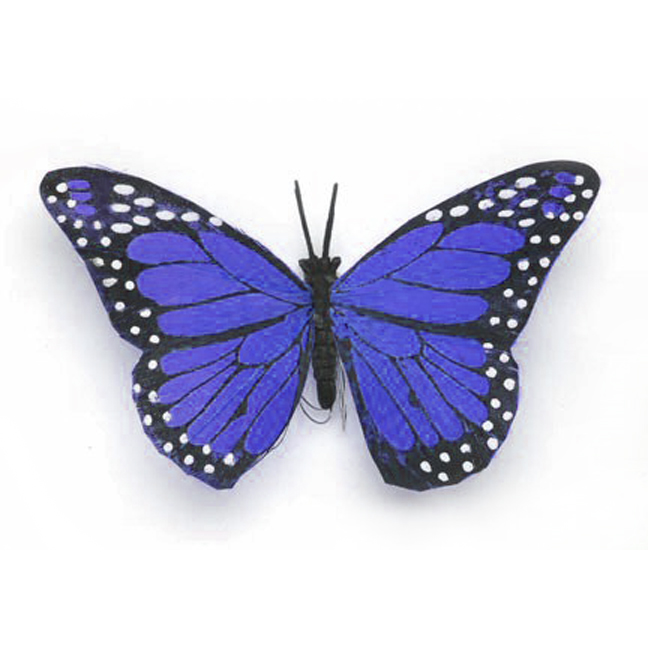 12 Artificial Butterflies Monarch 4" Floral Craft 2 Color Asst #12015428029 