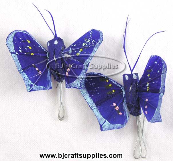 Miniature Painted Feather Butterflies