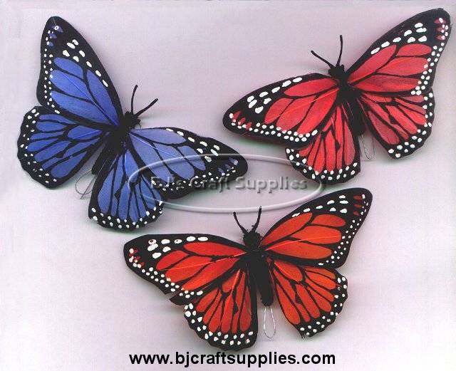 Feather Butterflies - Craft Monarch Butterflies