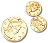 Aluminum Coin Charms - Costume Coins - Craft Coins