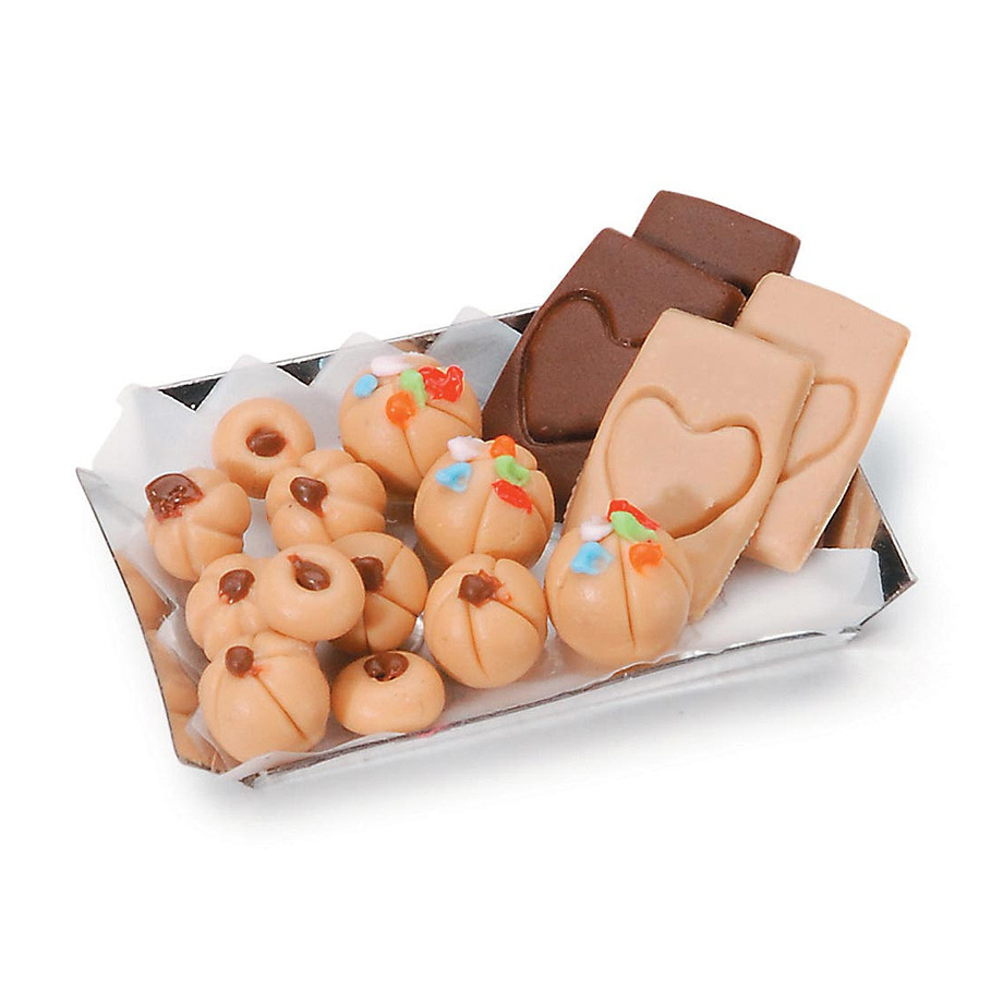 Mini Cookies - Miniature Food - Miniature Cookie Tray - Mini Pastries