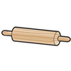 Unpainted Wooden Rolling Pin - Wooden Rolling Pin