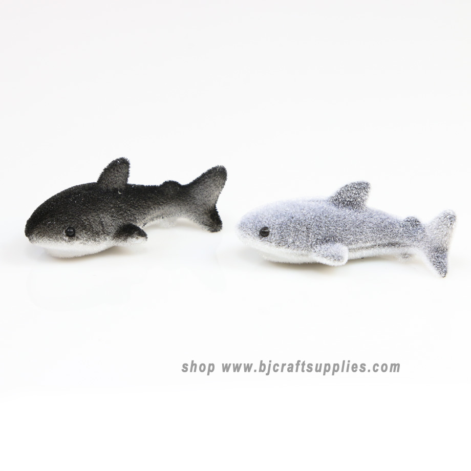 Flocked Shark - Toy Sharks - Mini Sea Creatures