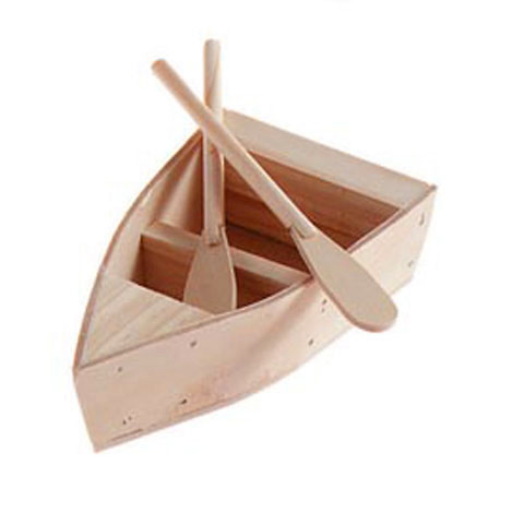 Miniature Wooden Row Boat