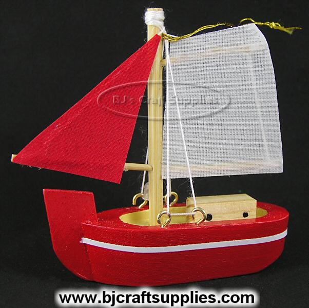 Wooden Sail Boat - Mini Sailboat - Miniature Boats