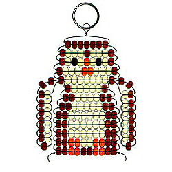 Beaded Owl Key Chain Pattern - Free Beaded Owl Keyring Pattern - Free Beaded Keyring Craft Instructions