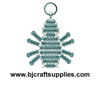 Beaded Spider Key Chain Pattern - Free Beaded Spider Keyring Pattern - Free Beaded Keyring Craft Instructions