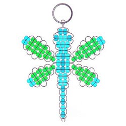 Beaded Dragonfly Key Chain