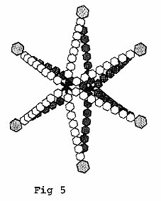 Beaded Star In a Star Pattern Figure 5 - Free Craft Pattern