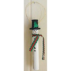 Cute Christmas Clothespin Snowmen - Free Craft Instructions