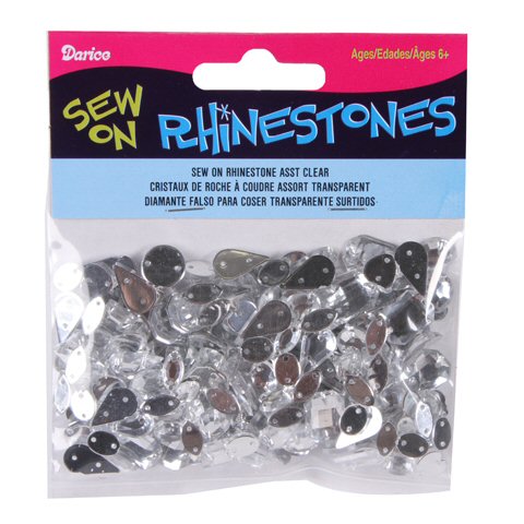 Sew-On Rhinestones - Silver Rhinestones