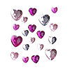 Stick on Faceted Rhinestone Hearts - Rhinestones - Sticky Back Rhinestones - Adhesive Gems