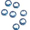 Acrylic Faceted Rhinestones - Smooth Top Faceted Rhinestones - Round Acrylic Rhinestones - Smooth Top Faceted Flat Back Rhinestones