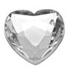 Flatback Rhinestone Hearts - Rhinestone Hearts - Faceted Rhinestone Hearts - Acrylic Heart Rhinestones