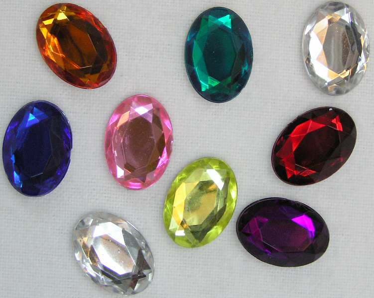 Oval Rhinestones - Faceted Rhinestones - Loose Rhinestones