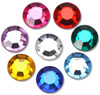 Acrylic Faceted Rhinestones - Round Acrylic Faceted Rhinestones - Round Top Faceted Flat Back Rhinestones