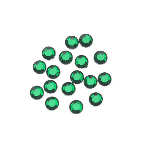 Acrylic Rhinestones - Loose Rhinestones - Green Rhinestones - Small Rhinestones