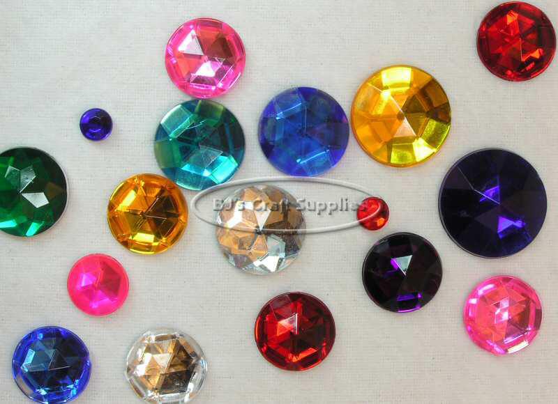 Round Rhinestones - Faceted Rhinestones - Flat Back Rhinestones