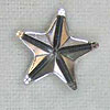Flatback Rhinestone Faceted Stars - Crystal - Rhinestone Stars
