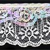 Gathered Lace Trim - Ruffled Lace Trim - Frilly Lace - Lace Trim - Gathered Lace