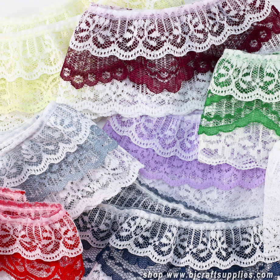 Frilly Lace - Lace Trim - Gathered Lace