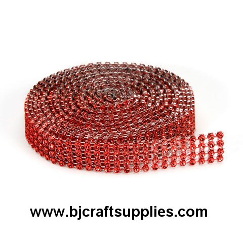 Mesh Ribbon - Rhinestone Ribbon