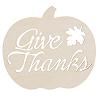 Fall Decor Pumpkin Give Thanks Sign - Halloween Decorations - Fall Decorations