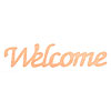 Wood Script Welcome Cutout - Wooden Cutouts