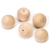 Wood Ball Knob - Unfinished - Wooden Knobs - Wood Doll Head - 