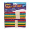 Wood Craft Sticks - Colored - Jumbo - Wooden Craft Sticks