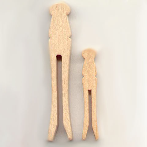 Flat Clothes Pins