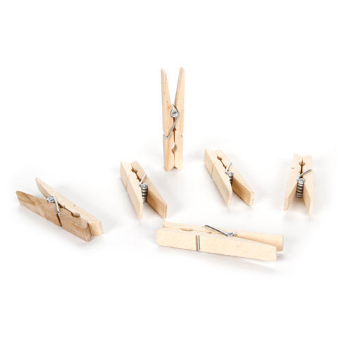 Wooden Craft Supplies - Miniature Clothespins - Wooden Clothespins - Miniature Wooden Clothespins