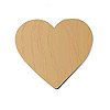 Heart Shaped Wooden Cutouts - Unfinished - Small Wooden Cutouts wood
