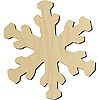 Wooden Snowflake Cut Out - Christmas Snowflakes - Snowflake Decorations