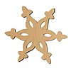 Wooden Snowflake Cut Out - Christmas Snowflakes - Snowflake Decorations