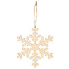 Wooden Snowflake Cut Out - Christmas Snowflakes - Snowflake Decorations