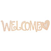 Wood Script Welcome Cutout - Welcome Sign