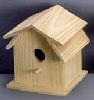 Unfinished Wood Bird House - Wooden Birdhouse - Wooden Bird House