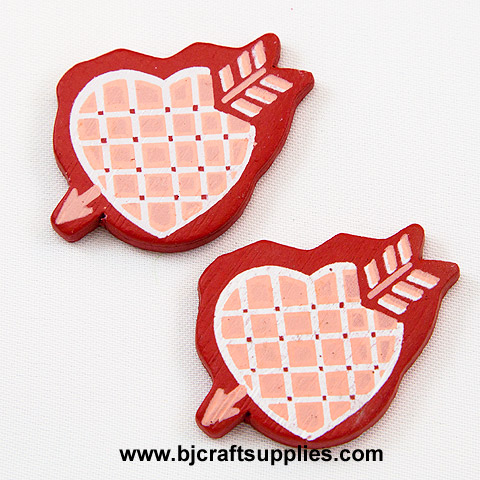 Small Wooden Heart Cutouts