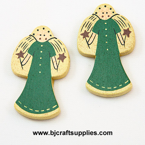 Small Wooden Angel Cutouts